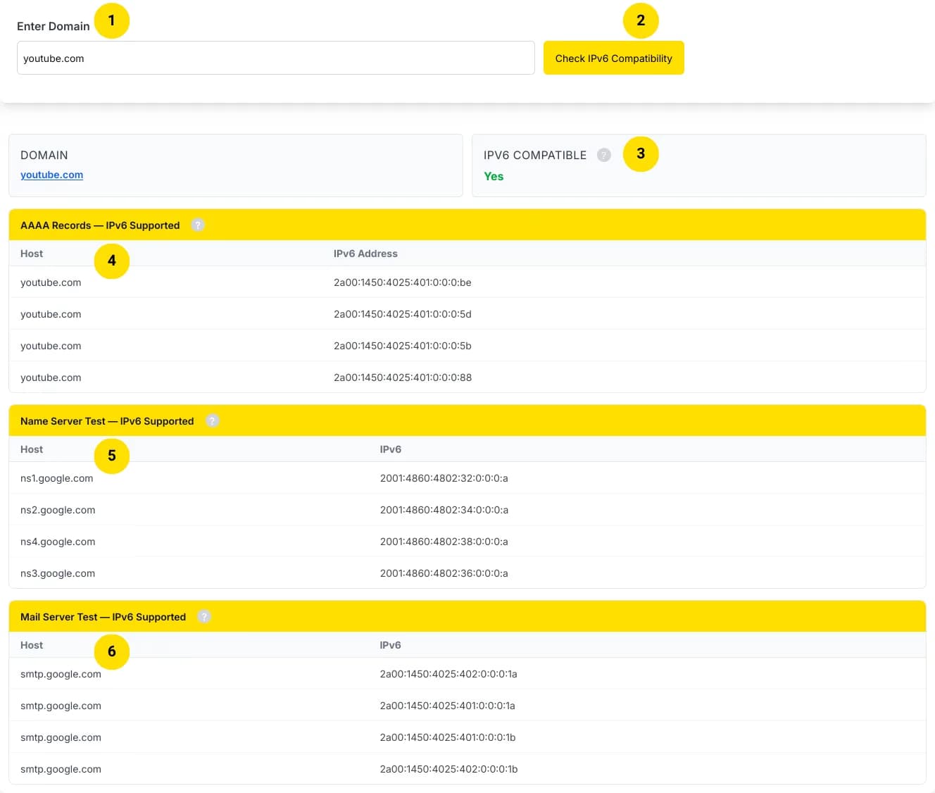 Step by step guide to use IPv6 Website & Compatibility Checker